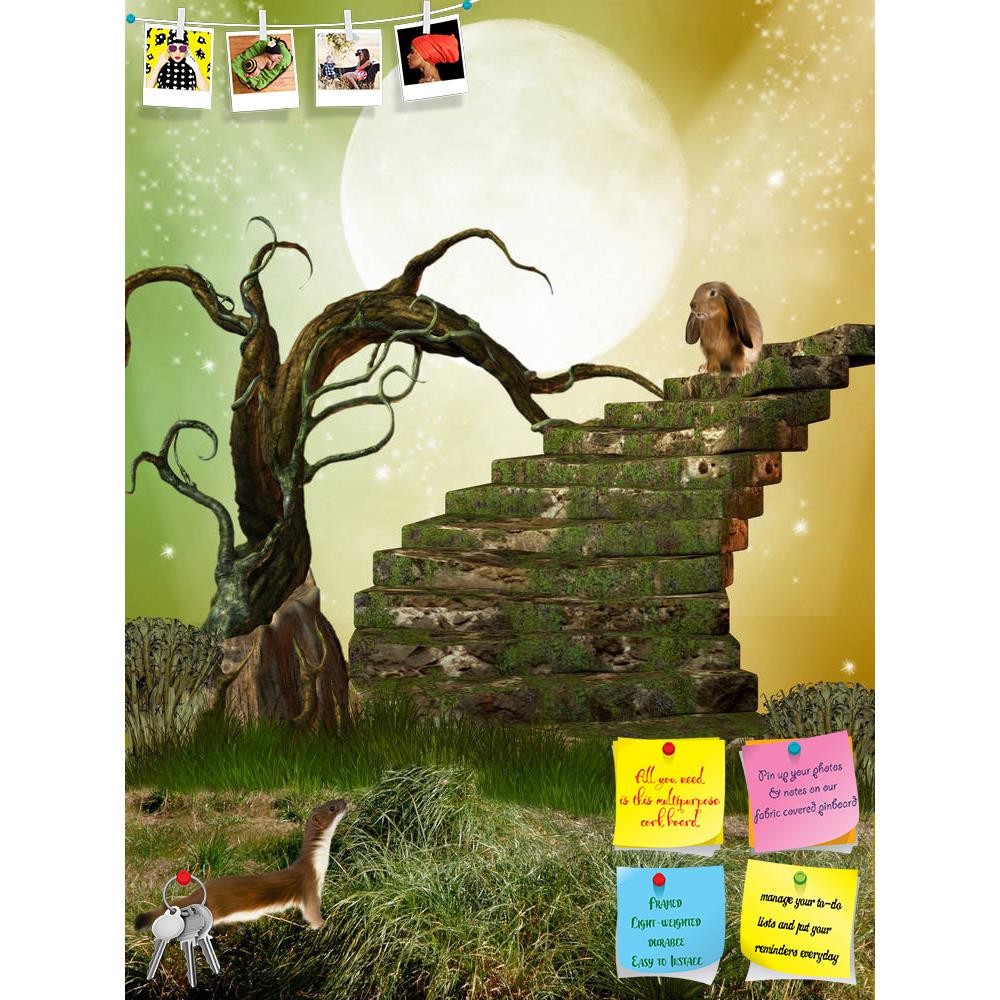 ArtzFolio Fantasy Garden With Tree Stairway & Rabbit Printed Bulletin Board Notice Pin Board Soft Board | Frameless-Bulletin Boards Frameless-AZSAO15816104BLB_FL_L-Image Code 5001660 Vishnu Image Folio Pvt Ltd, IC 5001660, ArtzFolio, Bulletin Boards Frameless, Fantasy, Kids, Landscapes, Digital Art, garden, with, tree, stairway, rabbit, printed, bulletin, board, notice, pin, soft, frameless, pin up board, push pin board, extra large cork board, big pin board, notice board, small bulletin board, cork board, 