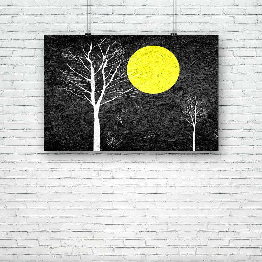 Full Moon At Night Unframed Paper Poster-Paper Posters Unframed-POS_UN-IC 5001665 IC 5001665, Abstract Expressionism, Abstracts, Ancient, Art and Paintings, Automobiles, Boats, Countries, Drawing, Historical, Illustrations, Impressionism, Landscapes, Medieval, Modern Art, Nature, Nautical, Paintings, Rural, Scenic, Seasons, Semi Abstract, Signs, Signs and Symbols, Sketches, Sunsets, Transportation, Travel, Vehicles, Vintage, Wooden, full, moon, at, night, unframed, paper, poster, abstract, acrylic, art, art