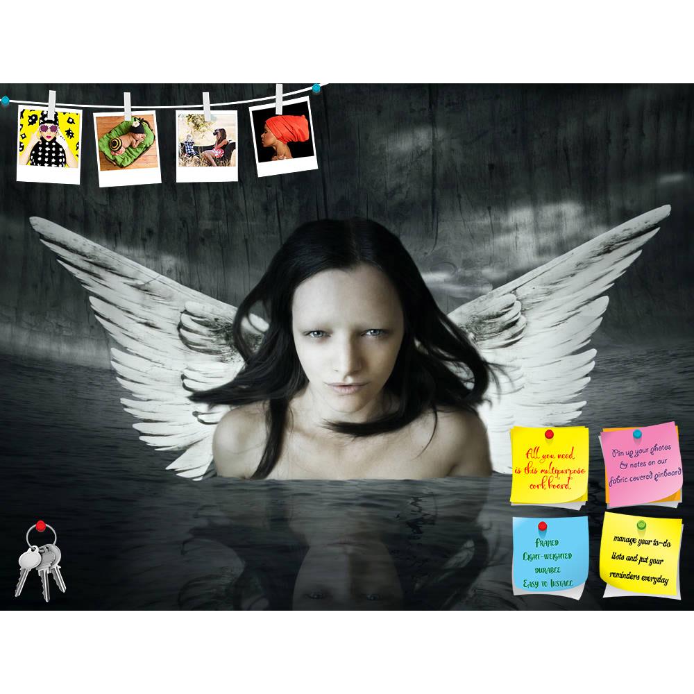 ArtzFolio Angel Comes Out Of The Water Printed Bulletin Board Notice Pin Board Soft Board | Frameless-Bulletin Boards Frameless-AZSAO15862756BLB_FL_L-Image Code 5001667 Vishnu Image Folio Pvt Ltd, IC 5001667, ArtzFolio, Bulletin Boards Frameless, Fantasy, Photography, angel, comes, out, of, the, water, printed, bulletin, board, notice, pin, soft, frameless, angelic, being, setting, dark, background, pin up board, push pin board, extra large cork board, big pin board, notice board, small bulletin board, cork