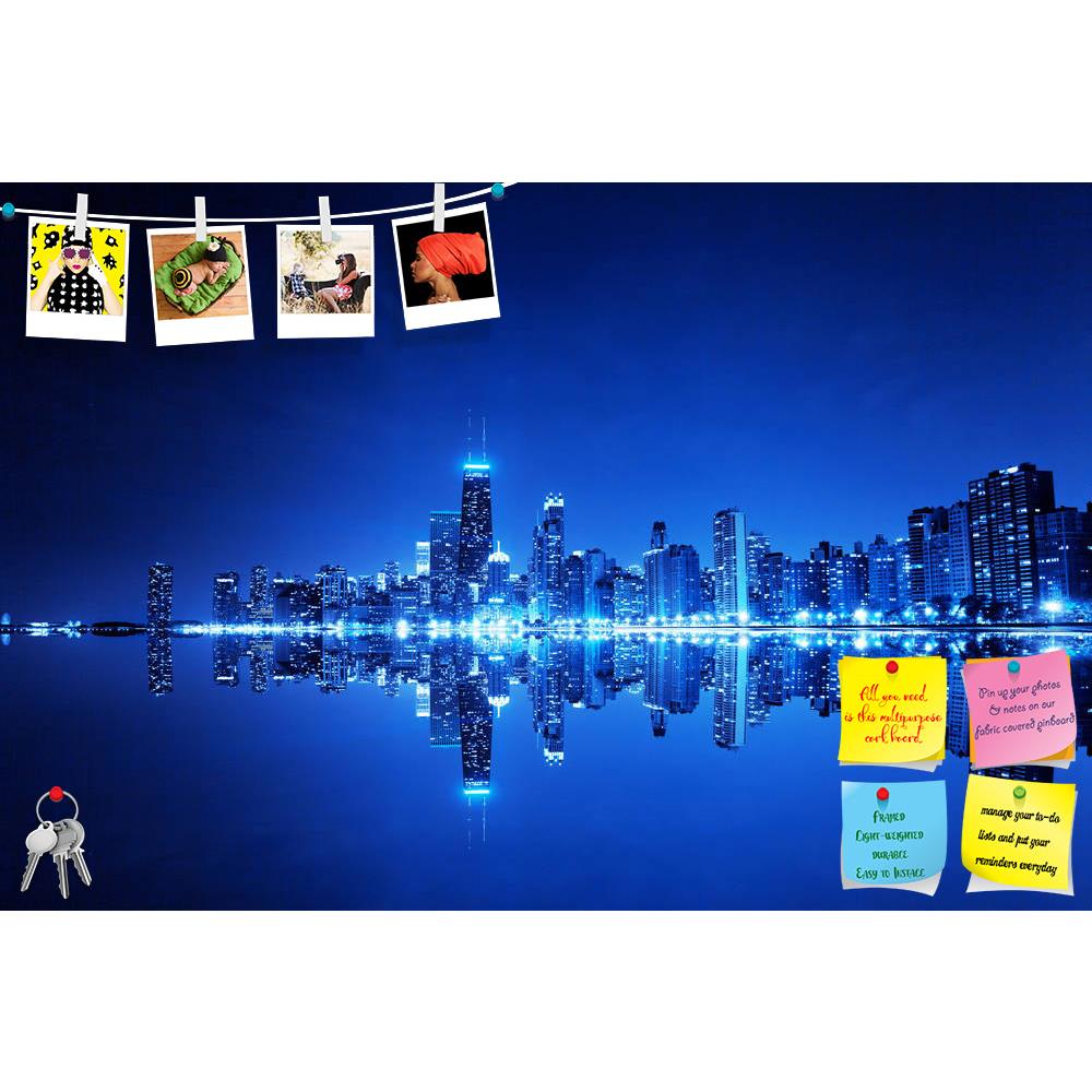 ArtzFolio Night View of Financial District Chicago, USA D3 Printed Bulletin Board Notice Pin Board Soft Board | Frameless-Bulletin Boards Frameless-AZSAO15863671BLB_FL_L-Image Code 5001668 Vishnu Image Folio Pvt Ltd, IC 5001668, ArtzFolio, Bulletin Boards Frameless, Places, Photography, night, view, of, financial, district, chicago, usa, d3, printed, bulletin, board, notice, pin, soft, frameless, architecture, banking, blue, buildings, built, business, city, cityscape, commercial, concept, corporate, dark, 