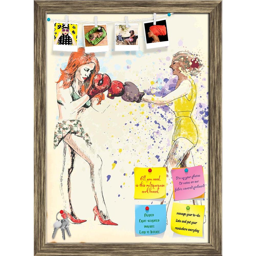 ArtzFolio Ladies Boxing D2 Printed Bulletin Board Notice Pin Board Soft Board | Framed-Bulletin Boards Framed-AZSAO15918571BLB_FR_L-Image Code 5001680 Vishnu Image Folio Pvt Ltd, IC 5001680, ArtzFolio, Bulletin Boards Framed, Sports, Digital Art, ladies, boxing, d2, printed, bulletin, board, notice, pin, soft, framed, pin up board, push pin board, extra large cork board, big pin board, notice board, small bulletin board, cork board, wall notice board, giant cork board, bulletin board, office notice board, o