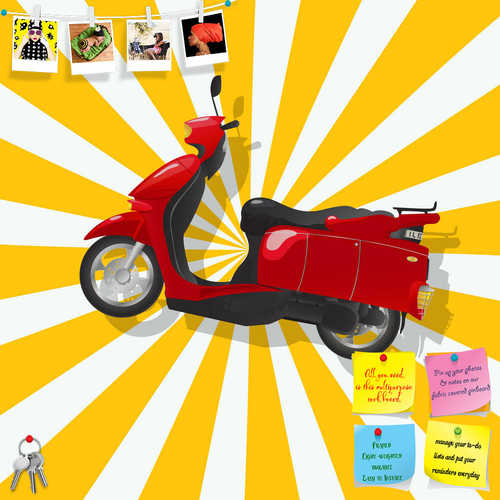 ArtzFolio Retro Shiny Red Scooter Printed Bulletin Board Notice Pin Board Soft Board | Frameless-Bulletin Boards Frameless-AZSAO15974123BLB_FL_L-Image Code 5001684 Vishnu Image Folio Pvt Ltd, IC 5001684, ArtzFolio, Bulletin Boards Frameless, Automobiles, Kids, Pop Art, Digital Art, retro, shiny, red, scooter, printed, bulletin, board, notice, pin, soft, frameless, art, drawing, shadow, over, stripped, background, pin up board, push pin board, extra large cork board, big pin board, notice board, small bullet