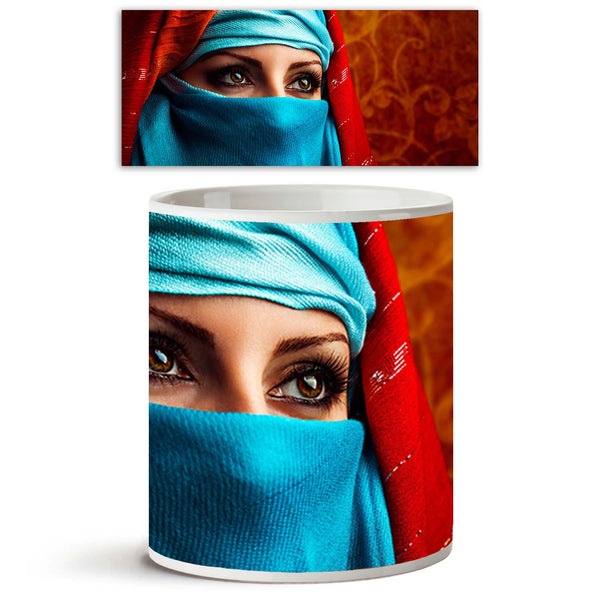 Young Arabic Woman Ceramic Coffee Tea Mug Inside White-Coffee Mugs-MUG-IC 5001686 IC 5001686, Allah, Arabic, Asian, Culture, Ethnic, Eygptian, Fashion, Indian, Individuals, Islam, Patterns, Persian, Portraits, Religion, Religious, Space, Traditional, Tribal, World Culture, young, woman, ceramic, coffee, tea, mug, inside, white, hijab, muslim, egypt, arab, arabian, beautiful, beauty, blue, closeup, cosmetics, east, empty, exotic, expressive, eye, eyes, face, female, girl, headscarf, hide, india, lady, look, 