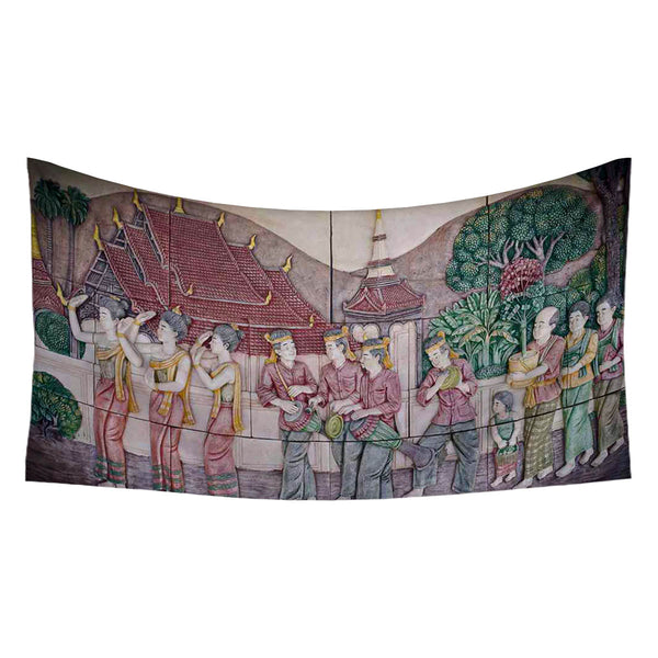 ArtzFolio Thai Stucco On The Temple Wall Thailand D1 Fabric Tapestry Wall Hanging-Tapestries-AZART16032960TAP_L-Image Code 5001690 Vishnu Image Folio Pvt Ltd, IC 5001690, ArtzFolio, Tapestries, Historical, Places, Vintage, Photography, thai, stucco, on, the, temple, wall, thailand, d1, canvas, fabric, painting, tapestry, art, hanging, native, culture, room tapestry, hanging tapestry, huge tapestry, amazonbasics, tapestry cloth, fabric wall hanging, unique tapestries, wall tapestry, small tapestry, tapestry 