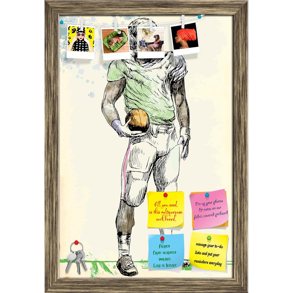 ArtzFolio American Footbal Player D1 Printed Bulletin Board Notice Pin Board Soft Board | Framed-Bulletin Boards Framed-AZSAO16063935BLB_FR_L-Image Code 5001701 Vishnu Image Folio Pvt Ltd, IC 5001701, ArtzFolio, Bulletin Boards Framed, Sports, Digital Art, american, footbal, player, d1, printed, bulletin, board, notice, pin, soft, framed, man, hand, drawing, converted, into, vector, pin up board, push pin board, extra large cork board, big pin board, notice board, small bulletin board, cork board, wall noti