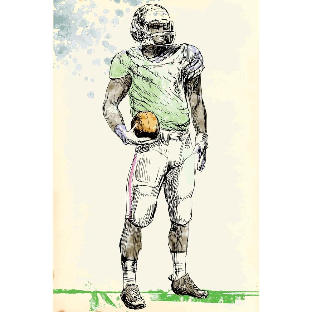 American Footbal Player Canvas Painting Synthetic Frame-Paintings MDF Framing-AFF_FR-IC 5001701 IC 5001701, American, Art and Paintings, Drawing, Illustrations, People, Sketches, Sports, Metallic, footbal, player, canvas, painting, synthetic, frame, football, action, art, artistic, artwork, athlete, athletics, ball, body, boy, champion, championship, classical, competition, conversion, craft, defense, draw, effort, field, goal, fitness, game, gridiron, hero, human, illustration, kickoff, leadership, league,