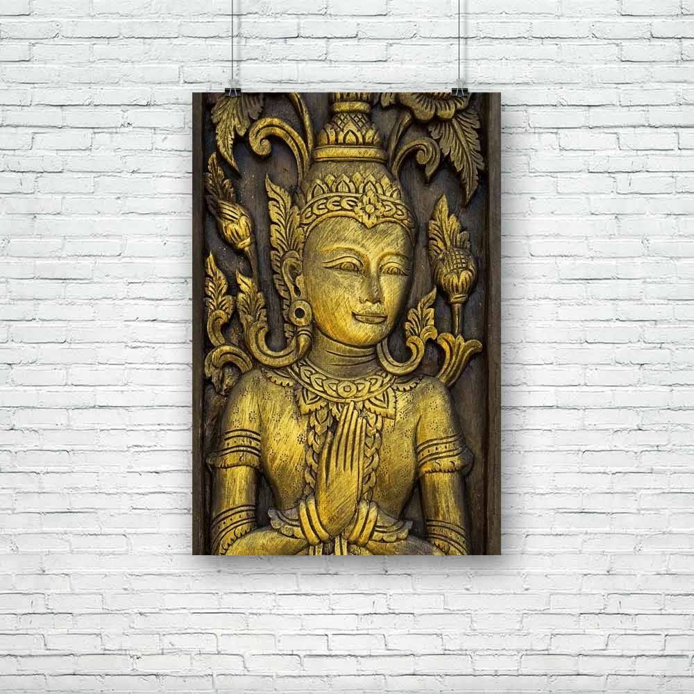 Lord Buddha D9 Unframed Paper Poster-Paper Posters Unframed-POS_UN-IC 5001723 IC 5001723, Ancient, Art and Paintings, Asian, Botanical, Buddhism, Culture, Ethnic, Floral, Flowers, God Buddha, Historical, Icons, Medieval, Nature, Paintings, People, Religion, Religious, Signs and Symbols, Spiritual, Symbols, Traditional, Tribal, Vintage, Wooden, World Culture, lord, buddha, d9, unframed, paper, poster, antique, art, asia, buddhist, carved, church, color, decor, decoration, detail, door, east, flower, gold, hi