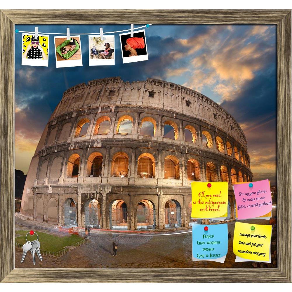 ArtzFolio Autumn Sunset In Rome Italy Printed Bulletin Board Notice Pin Board Soft Board | Framed-Bulletin Boards Framed-AZSAO16240758BLB_FR_L-Image Code 5001730 Vishnu Image Folio Pvt Ltd, IC 5001730, ArtzFolio, Bulletin Boards Framed, Places, Photography, autumn, sunset, in, rome, italy, printed, bulletin, board, notice, pin, soft, framed, wonderful, view, colosseum, all, its, magnificience, pin up board, push pin board, extra large cork board, big pin board, notice board, small bulletin board, cork board
