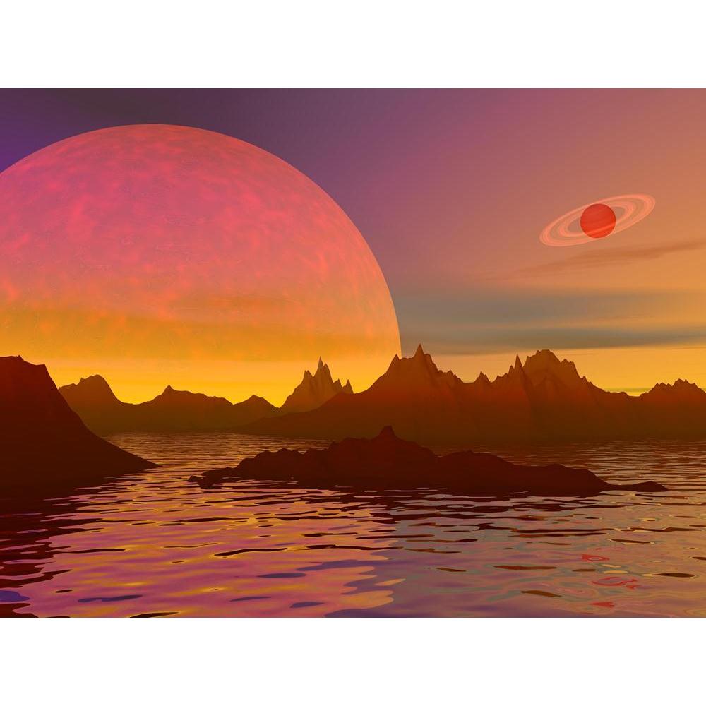 Landscape With Rocky Mountains Canvas Painting Synthetic Frame-Paintings MDF Framing-AFF_FR-IC 5001733 IC 5001733, Art and Paintings, Astronomy, Automobiles, Cosmology, Digital, Digital Art, Fantasy, Futurism, Graphic, Illustrations, Landscapes, Mountains, Nature, Scenic, Science Fiction, Space, Stars, Transportation, Travel, Vehicles, landscape, with, rocky, canvas, painting, synthetic, frame, alien, art, artwork, background, fiction, fog, foggy, future, futuristic, haze, heaven, hot, illustration, lake, m