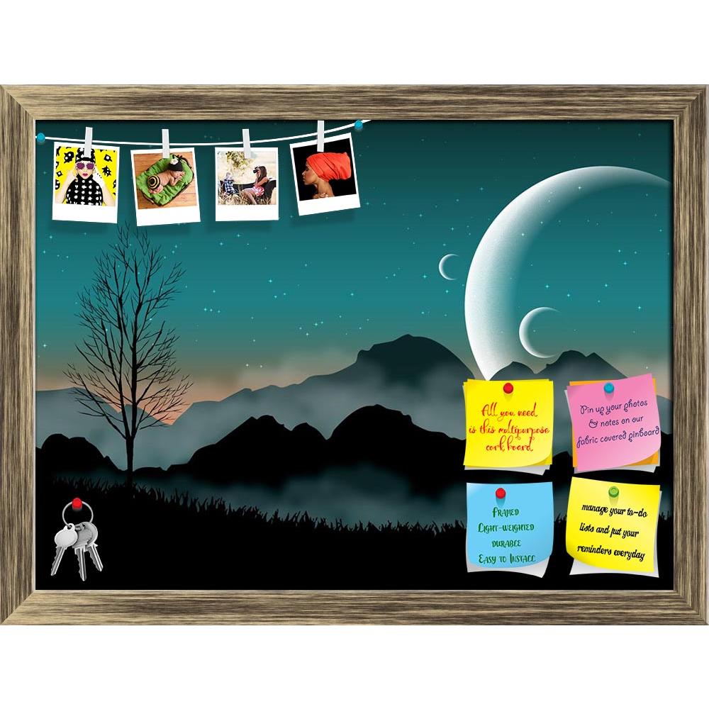 ArtzFolio Space Night Sky With Mountains & Close Planets Printed Bulletin Board Notice Pin Board Soft Board | Framed-Bulletin Boards Framed-AZSAO16326498BLB_FR_L-Image Code 5001746 Vishnu Image Folio Pvt Ltd, IC 5001746, ArtzFolio, Bulletin Boards Framed, Fantasy, Digital Art, space, night, sky, with, mountains, close, planets, printed, bulletin, board, notice, pin, soft, framed, sf, silhouette, pin up board, push pin board, extra large cork board, big pin board, notice board, small bulletin board, cork boa