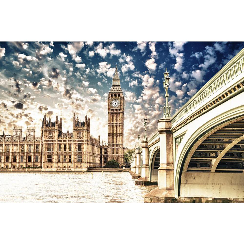 Big Ben & Westminster Palace With Thames, London UK Canvas Painting Synthetic Frame-Paintings MDF Framing-AFF_FR-IC 5001747 IC 5001747, Ancient, Architecture, Automobiles, Cities, City Views, Culture, English, Ethnic, Gothic, Historical, Landmarks, Landscapes, Medieval, People, Places, Scenic, Sunsets, Traditional, Transportation, Travel, Tribal, Urban, Vehicles, Victorian, Vintage, World Culture, big, ben, westminster, palace, with, thames, london, uk, canvas, painting, synthetic, frame, abbey, blue, briti