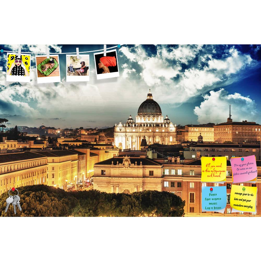 ArtzFolio Rome Buildings With Vatican St Peter Dome, Italy Printed Bulletin Board Notice Pin Board Soft Board | Frameless-Bulletin Boards Frameless-AZSAO16327738BLB_FL_L-Image Code 5001748 Vishnu Image Folio Pvt Ltd, IC 5001748, ArtzFolio, Bulletin Boards Frameless, Places, Photography, rome, buildings, with, vatican, st, peter, dome, italy, printed, bulletin, board, notice, pin, soft, frameless, background, sunset, view, ancient, architecture, art, basilica, beauty, blue, building, cathedral, catholic, cat
