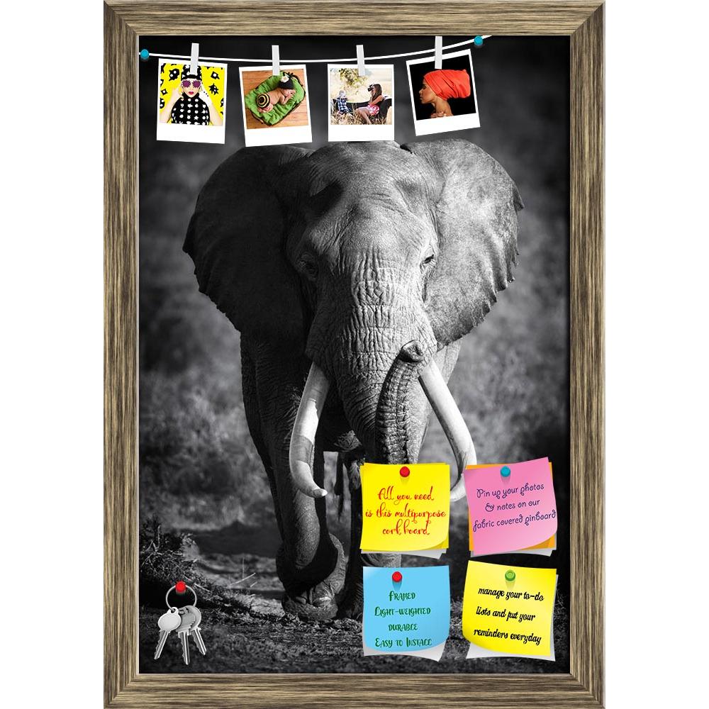 ArtzFolio Large Elephant Printed Bulletin Board Notice Pin Board Soft Board | Framed-Bulletin Boards Framed-AZSAO16383168BLB_FR_L-Image Code 5001756 Vishnu Image Folio Pvt Ltd, IC 5001756, ArtzFolio, Bulletin Boards Framed, Animals, Photography, large, elephant, printed, bulletin, board, notice, pin, soft, framed, bull, approaching, artistic, processing, pin up board, push pin board, extra large cork board, big pin board, notice board, small bulletin board, cork board, wall notice board, giant cork board, b