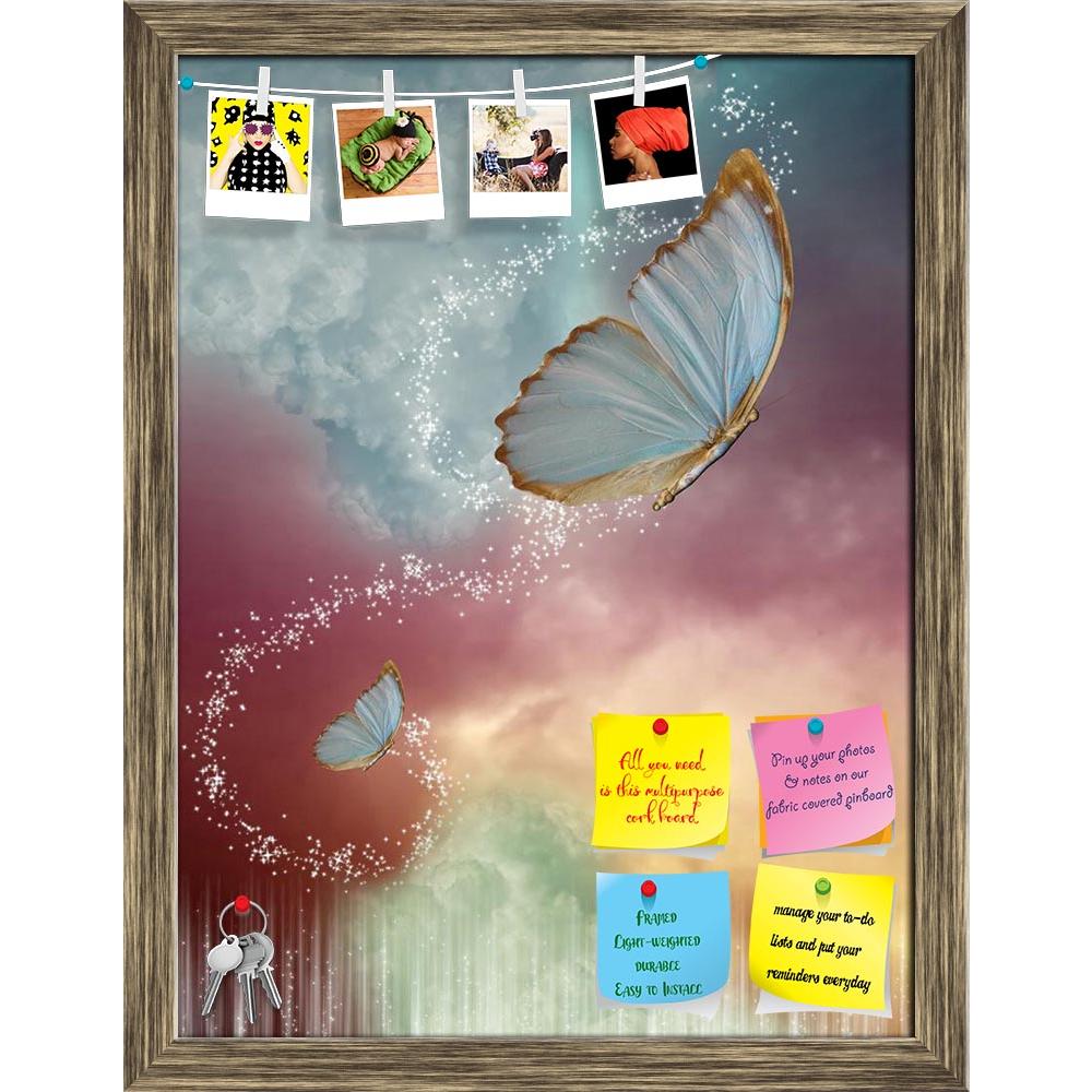 ArtzFolio Big Butterflies In The Sky With Fantasy Sky Printed Bulletin Board Notice Pin Board Soft Board | Framed-Bulletin Boards Framed-AZSAO16417856BLB_FR_L-Image Code 5001762 Vishnu Image Folio Pvt Ltd, IC 5001762, ArtzFolio, Bulletin Boards Framed, Fantasy, Kids, Digital Art, big, butterflies, in, the, sky, with, printed, bulletin, board, notice, pin, soft, framed, pin up board, push pin board, extra large cork board, big pin board, notice board, small bulletin board, cork board, wall notice board, gian