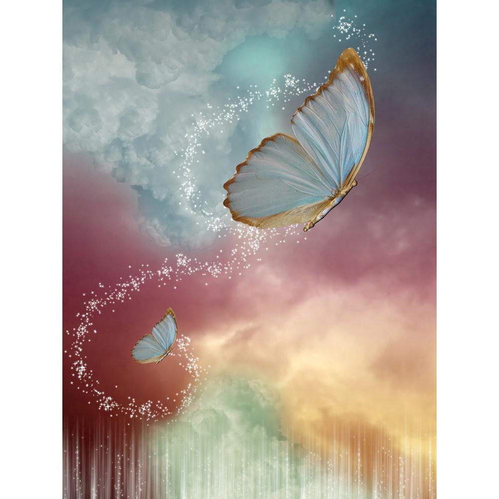 ArtzFolio Big Butterflies In The Sky With Fantasy Sky Unframed Premium Canvas Painting-Paintings Unframed Premium-AZART16417856PRE_L-Image Code 5001762 Vishnu Image Folio Pvt Ltd, IC 5001762, ArtzFolio, Paintings Unframed Premium, Fantasy, Kids, Digital Art, big, butterflies, in, the, sky, with, unframed, premium, canvas, painting, large size canvas print, wall painting for living room without frame, decorative wall painting, large poster, unframed canvas painting, wall painting without frame, wall art for 