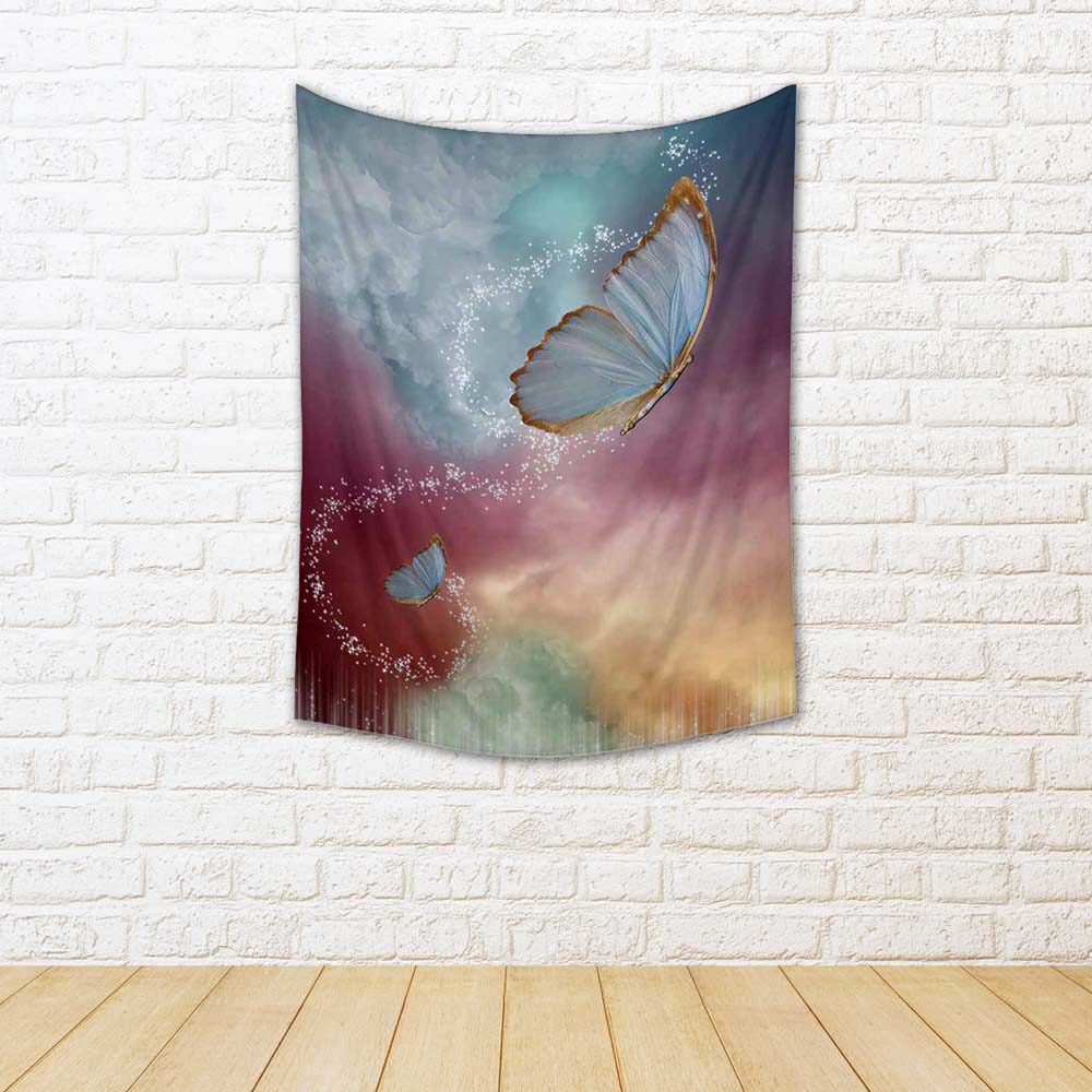 ArtzFolio Big Butterflies In The Sky With Fantasy Sky Fabric Tapestry Wall Hanging-Tapestries-AZART16417856TAP_L-Image Code 5001762 Vishnu Image Folio Pvt Ltd, IC 5001762, ArtzFolio, Tapestries, Fantasy, Kids, Digital Art, big, butterflies, in, the, sky, with, fabric, tapestry, wall, hanging, room tapestry, hanging tapestry, huge tapestry, amazonbasics, tapestry cloth, fabric wall hanging, unique tapestries, wall tapestry, small tapestry, tapestry wall decor, cheap tapestries, affordable tapestries, tapestr