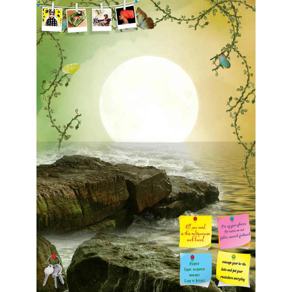 ArtzFolio Fantasy Landscape With Stones In The Sea Printed Bulletin Board Notice Pin Board Soft Board | Frameless-Bulletin Boards Frameless-AZSAO16417868BLB_FL_L-Image Code 5001764 Vishnu Image Folio Pvt Ltd, IC 5001764, ArtzFolio, Bulletin Boards Frameless, Fantasy, Kids, Landscapes, Digital Art, landscape, with, stones, in, the, sea, printed, bulletin, board, notice, pin, soft, frameless, pin up board, push pin board, extra large cork board, big pin board, notice board, small bulletin board, cork board, w