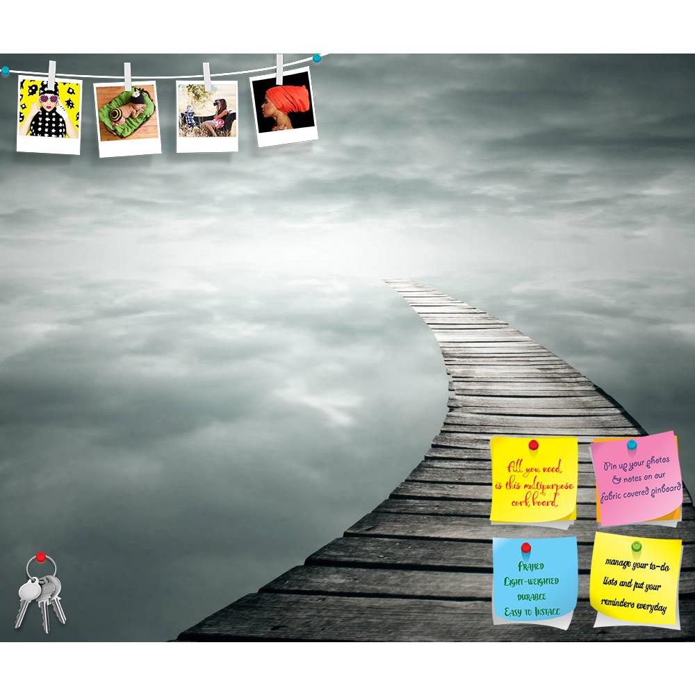ArtzFolio Poetic Background With A Wooden Footbridge Printed Bulletin Board Notice Pin Board Soft Board | Frameless-Bulletin Boards Frameless-AZSAO16455772BLB_FL_L-Image Code 5001768 Vishnu Image Folio Pvt Ltd, IC 5001768, ArtzFolio, Bulletin Boards Frameless, Conceptual, Digital Art, poetic, background, with, a, wooden, footbridge, printed, bulletin, board, notice, pin, soft, frameless, beautiful, infinity, sky, pin up board, push pin board, extra large cork board, big pin board, notice board, small bullet
