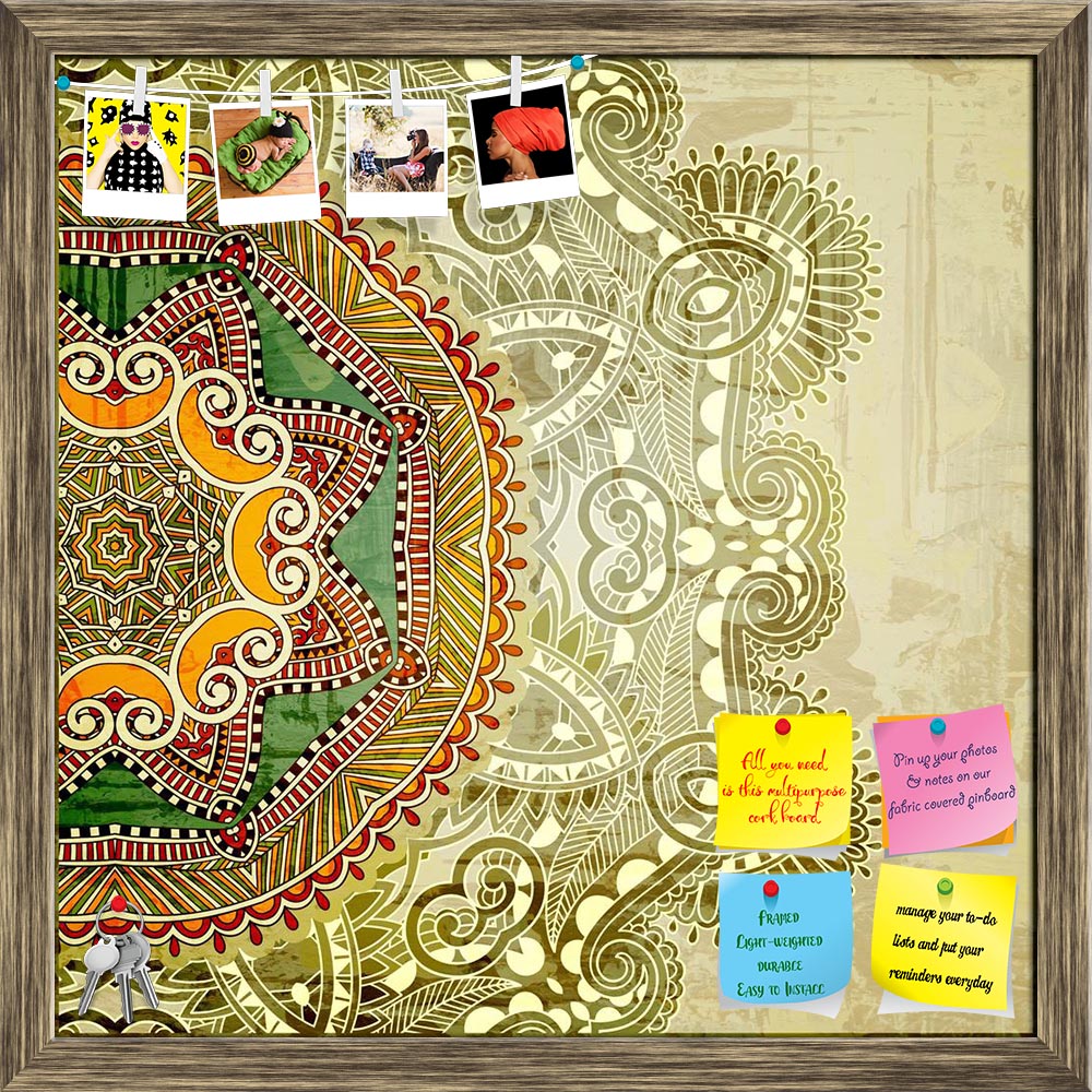 ArtzFolio Ornamental Circle D2 Printed Bulletin Board Notice Pin Board Soft Board | Framed-Bulletin Boards Framed-AZSAO16513856BLB_FR_L-Image Code 5001783 Vishnu Image Folio Pvt Ltd, IC 5001783, ArtzFolio, Bulletin Boards Framed, Abstract, Digital Art, ornamental, circle, d2, printed, bulletin, board, notice, pin, soft, framed, template, floral, background, pin up board, push pin board, extra large cork board, big pin board, notice board, small bulletin board, cork board, wall notice board, giant cork board