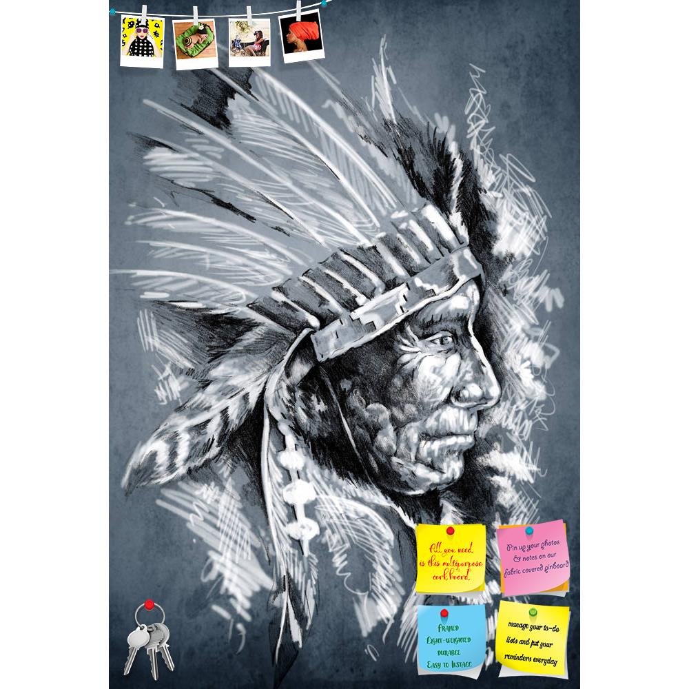 ArtzFolio Native American Indian Head D2 Printed Bulletin Board Notice Pin Board Soft Board | Frameless-Bulletin Boards Frameless-AZSAO16549649BLB_FL_L-Image Code 5001799 Vishnu Image Folio Pvt Ltd, IC 5001799, ArtzFolio, Bulletin Boards Frameless, Portraits, Traditional, Fine Art Reprint, native, american, indian, head, d2, printed, bulletin, board, notice, pin, soft, frameless, sketch, tattoo, art, chief, dirty, background, pin up board, push pin board, extra large cork board, big pin board, notice board,