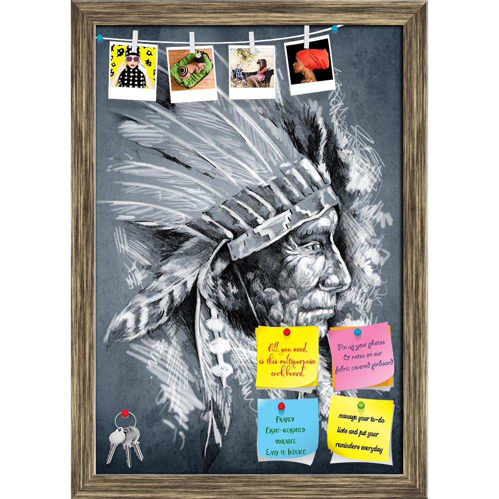 ArtzFolio Native American Indian Head D2 Printed Bulletin Board Notice Pin Board Soft Board | Framed-Bulletin Boards Framed-AZSAO16549649BLB_FR_L-Image Code 5001799 Vishnu Image Folio Pvt Ltd, IC 5001799, ArtzFolio, Bulletin Boards Framed, Portraits, Traditional, Fine Art Reprint, native, american, indian, head, d2, printed, bulletin, board, notice, pin, soft, framed, sketch, tattoo, art, chief, dirty, background, pin up board, push pin board, extra large cork board, big pin board, notice board, small bulle