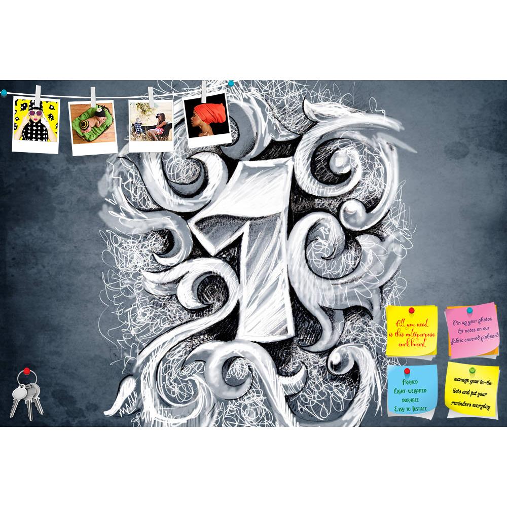 ArtzFolio One Number Tattoo Art Printed Bulletin Board Notice Pin Board Soft Board | Frameless-Bulletin Boards Frameless-AZSAO16549665BLB_FL_L-Image Code 5001801 Vishnu Image Folio Pvt Ltd, IC 5001801, ArtzFolio, Bulletin Boards Frameless, Vintage, Fine Art Reprint, one, number, tattoo, art, printed, bulletin, board, notice, pin, soft, frameless, sketch, hand, made, pin up board, push pin board, extra large cork board, big pin board, notice board, small bulletin board, cork board, wall notice board, giant c