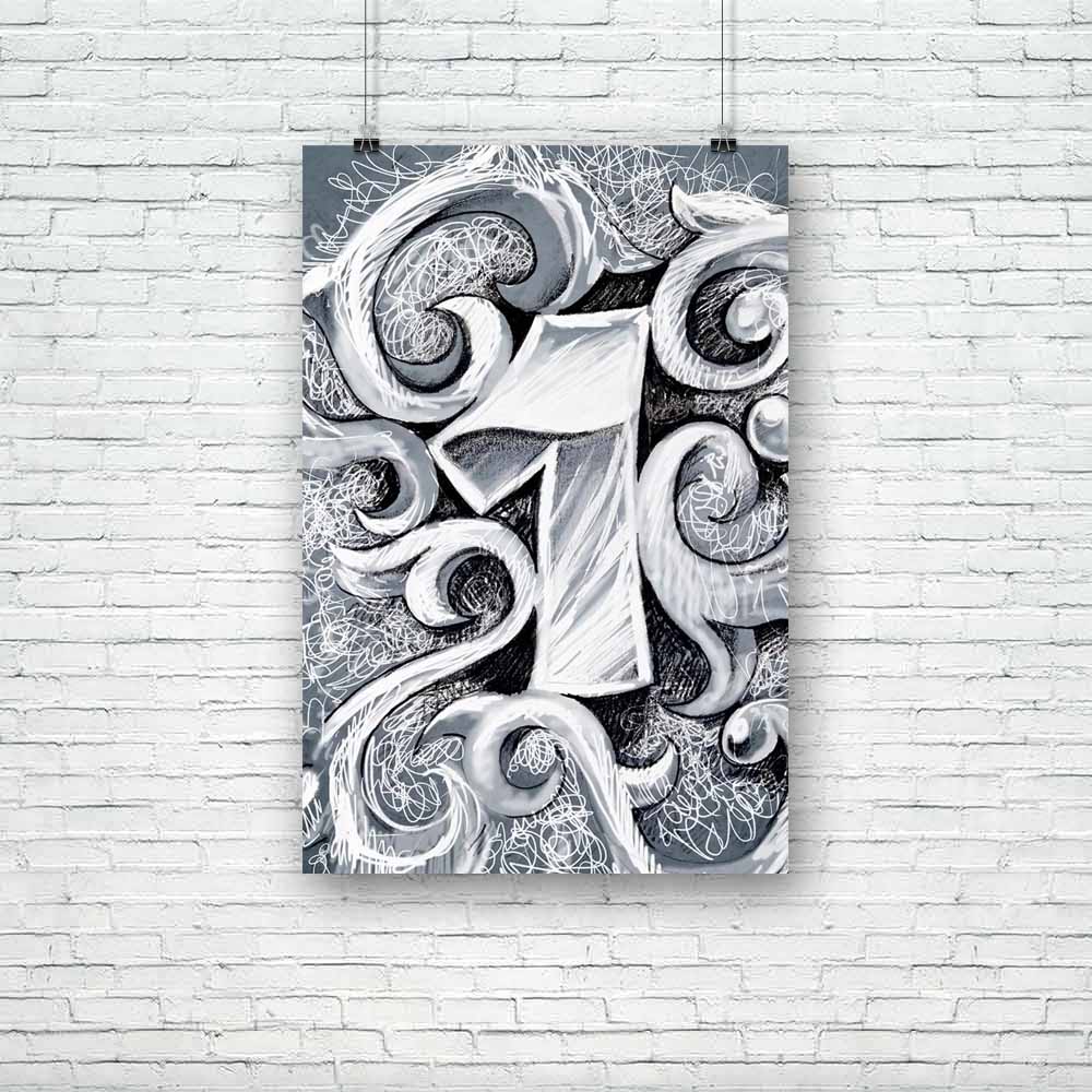 One Number Tattoo Art Unframed Paper Poster-Paper Posters Unframed-POS_UN-IC 5001801 IC 5001801, Abstract Expressionism, Abstracts, Ancient, Art and Paintings, Asian, Birds, Black, Black and White, Botanical, Chinese, Culture, Decorative, Digital, Digital Art, Drawing, Ethnic, Floral, Flowers, Graphic, Hearts, Historical, Icons, Illustrations, Japanese, Love, Medieval, Nature, Patterns, Retro, Scenic, Semi Abstract, Signs, Signs and Symbols, Sketches, Symbols, Traditional, Tribal, Vintage, World Culture, on