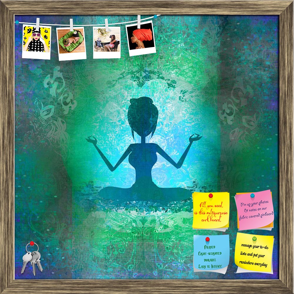 ArtzFolio Yoga Girl In Lotus Position Printed Bulletin Board Notice Pin Board Soft Board | Framed-Bulletin Boards Framed-AZSAO16554478BLB_FR_L-Image Code 5001803 Vishnu Image Folio Pvt Ltd, IC 5001803, ArtzFolio, Bulletin Boards Framed, Traditional, Digital Art, yoga, girl, in, lotus, position, printed, bulletin, board, notice, pin, soft, framed, abstract, background, pin up board, push pin board, extra large cork board, big pin board, notice board, small bulletin board, cork board, wall notice board, giant
