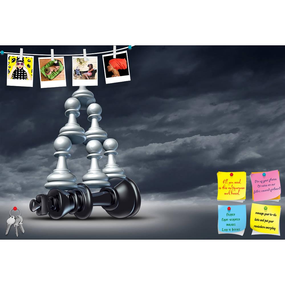 ArtzFolio Balance Of Power & Team Victory Printed Bulletin Board Notice Pin Board Soft Board | Frameless-Bulletin Boards Frameless-AZSAO16559220BLB_FL_L-Image Code 5001804 Vishnu Image Folio Pvt Ltd, IC 5001804, ArtzFolio, Bulletin Boards Frameless, Conceptual, Digital Art, balance, of, power, team, victory, printed, bulletin, board, notice, pin, soft, frameless, as, business, strategy, chess, symbol, changing, leader, teaming, partnership, collaborating, together, defeat, powerful, competitor, pin up board