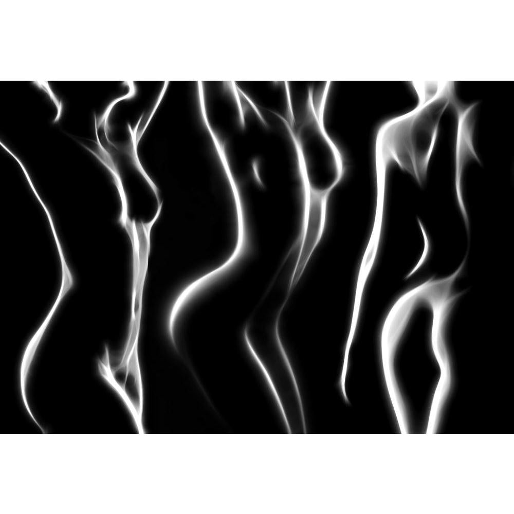 Nude Women Painted By Soft Glowing Lines Canvas Painting Synthetic Frame-Paintings MDF Framing-AFF_FR-IC 5001807 IC 5001807, Abstract Expressionism, Abstracts, Adult, Art and Paintings, Black, Black and White, Illustrations, Nudes, Paintings, Semi Abstract, Signs, Signs and Symbols, Sketches, nude, women, painted, by, soft, glowing, lines, canvas, painting, synthetic, frame, abstract, art, background, beautiful, beauty, body, design, draft, draw, emotional, female, figure, girl, glow, gorgeous, illustration