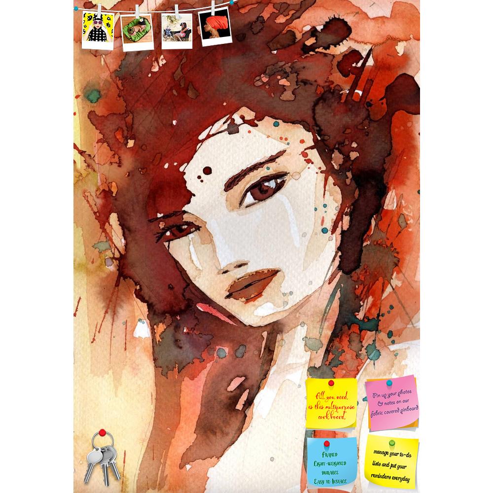 ArtzFolio Portrait Of A Young Girl D2 Printed Bulletin Board Notice Pin Board Soft Board | Frameless-Bulletin Boards Frameless-AZSAO16657126BLB_FL_L-Image Code 5001816 Vishnu Image Folio Pvt Ltd, IC 5001816, ArtzFolio, Bulletin Boards Frameless, Portraits, Fine Art Reprint, portrait, of, a, young, girl, d2, printed, bulletin, board, notice, pin, soft, frameless, watercolor, depict, girl's, fancy, pin up board, push pin board, extra large cork board, big pin board, notice board, small bulletin board, cork bo