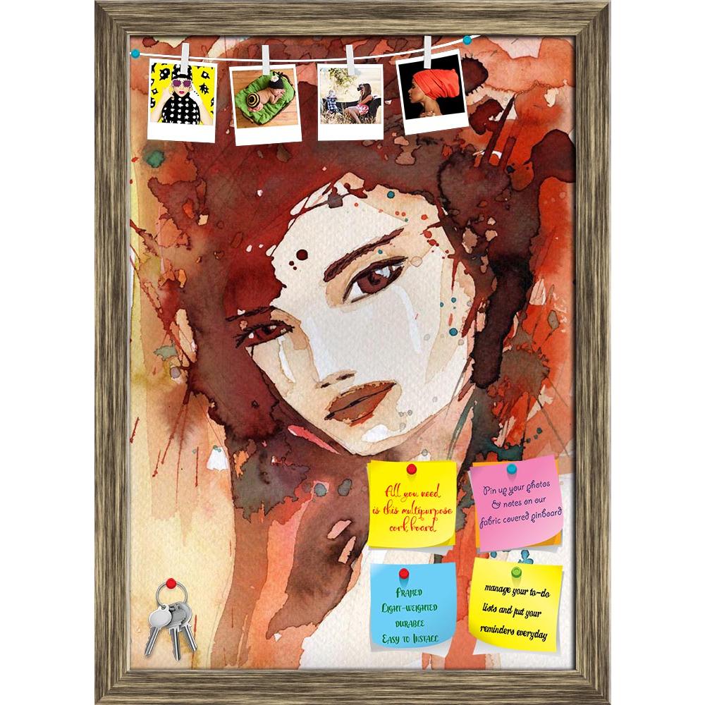 ArtzFolio Portrait Of A Young Girl D2 Printed Bulletin Board Notice Pin Board Soft Board | Framed-Bulletin Boards Framed-AZSAO16657126BLB_FR_L-Image Code 5001816 Vishnu Image Folio Pvt Ltd, IC 5001816, ArtzFolio, Bulletin Boards Framed, Portraits, Fine Art Reprint, portrait, of, a, young, girl, d2, printed, bulletin, board, notice, pin, soft, framed, watercolor, depict, girl's, fancy, pin up board, push pin board, extra large cork board, big pin board, notice board, small bulletin board, cork board, wall no
