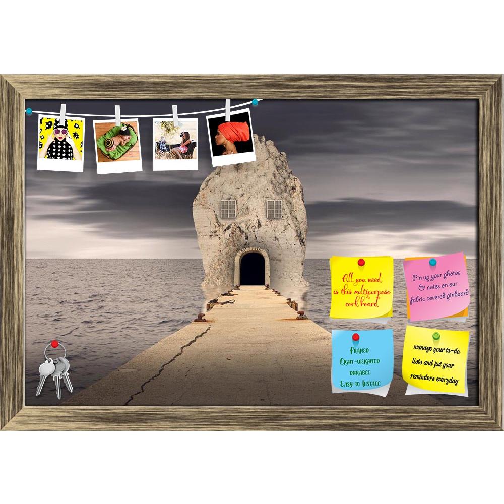 ArtzFolio Fantasy Rock House In Ocean Printed Bulletin Board Notice Pin Board Soft Board | Framed-Bulletin Boards Framed-AZSAO16685851BLB_FR_L-Image Code 5001821 Vishnu Image Folio Pvt Ltd, IC 5001821, ArtzFolio, Bulletin Boards Framed, Fantasy, Places, Digital Art, rock, house, in, ocean, printed, bulletin, board, notice, pin, soft, framed, pin up board, push pin board, extra large cork board, big pin board, notice board, small bulletin board, cork board, wall notice board, giant cork board, bulletin board