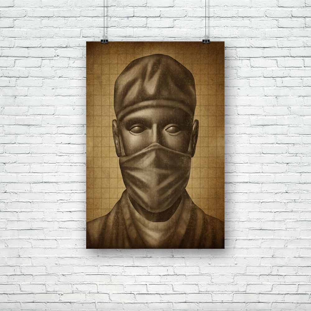 Doctor With A Surgical Mask Unframed Paper Poster-Paper Posters Unframed-POS_UN-IC 5001824 IC 5001824, Ancient, Health, Historical, Medieval, Science Fiction, Vintage, doctor, with, a, surgical, mask, unframed, paper, poster, close, up, diagnosis, document, emergency, grunge, texture, care, insurance, healthcare, human, lab, coat, malpractice, medical, law, medicine, old, operation, parchment, physician, practitioner, research, science, specialist, surgeon, surgery, treatment, artzfolio, posters, wall poste