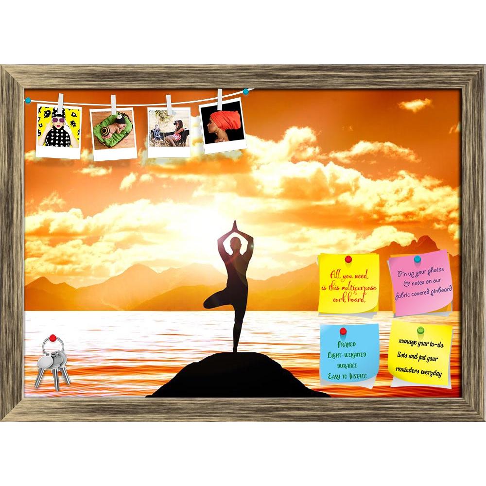 ArtzFolio Yoga On A Lake Printed Bulletin Board Notice Pin Board Soft Board | Framed-Bulletin Boards Framed-AZSAO16694356BLB_FR_L-Image Code 5001825 Vishnu Image Folio Pvt Ltd, IC 5001825, ArtzFolio, Bulletin Boards Framed, Landscapes, Traditional, Photography, yoga, on, a, lake, printed, bulletin, board, notice, pin, soft, framed, stock, illustration, pin up board, push pin board, extra large cork board, big pin board, notice board, small bulletin board, cork board, wall notice board, giant cork board, bul