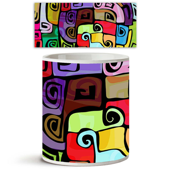 Abstract Colorful Funky Pattern Ceramic Coffee Tea Mug Inside White-Coffee Mugs-MUG-IC 5001828 IC 5001828, Abstract Expressionism, Abstracts, Art and Paintings, Cities, City Views, Culture, Drawing, Ethnic, Graffiti, Illustrations, Modern Art, Paintings, Patterns, Semi Abstract, Signs, Signs and Symbols, Traditional, Tribal, Urban, World Culture, abstract, colorful, funky, pattern, ceramic, coffee, tea, mug, inside, white, painting, modern, art, street, backgrounds, block, box, bright, city, colored, colors