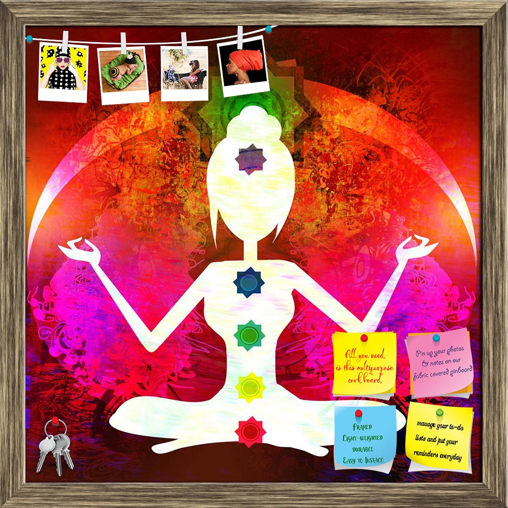 ArtzFolio Yoga Lotus Pose D1 Printed Bulletin Board Notice Pin Board Soft Board | Framed-Bulletin Boards Framed-AZSAO16719243BLB_FR_L-Image Code 5001831 Vishnu Image Folio Pvt Ltd, IC 5001831, ArtzFolio, Bulletin Boards Framed, Traditional, Digital Art, yoga, lotus, pose, d1, printed, bulletin, board, notice, pin, soft, framed, padmasana, colored, chakra, points, pin up board, push pin board, extra large cork board, big pin board, notice board, small bulletin board, cork board, wall notice board, giant cork