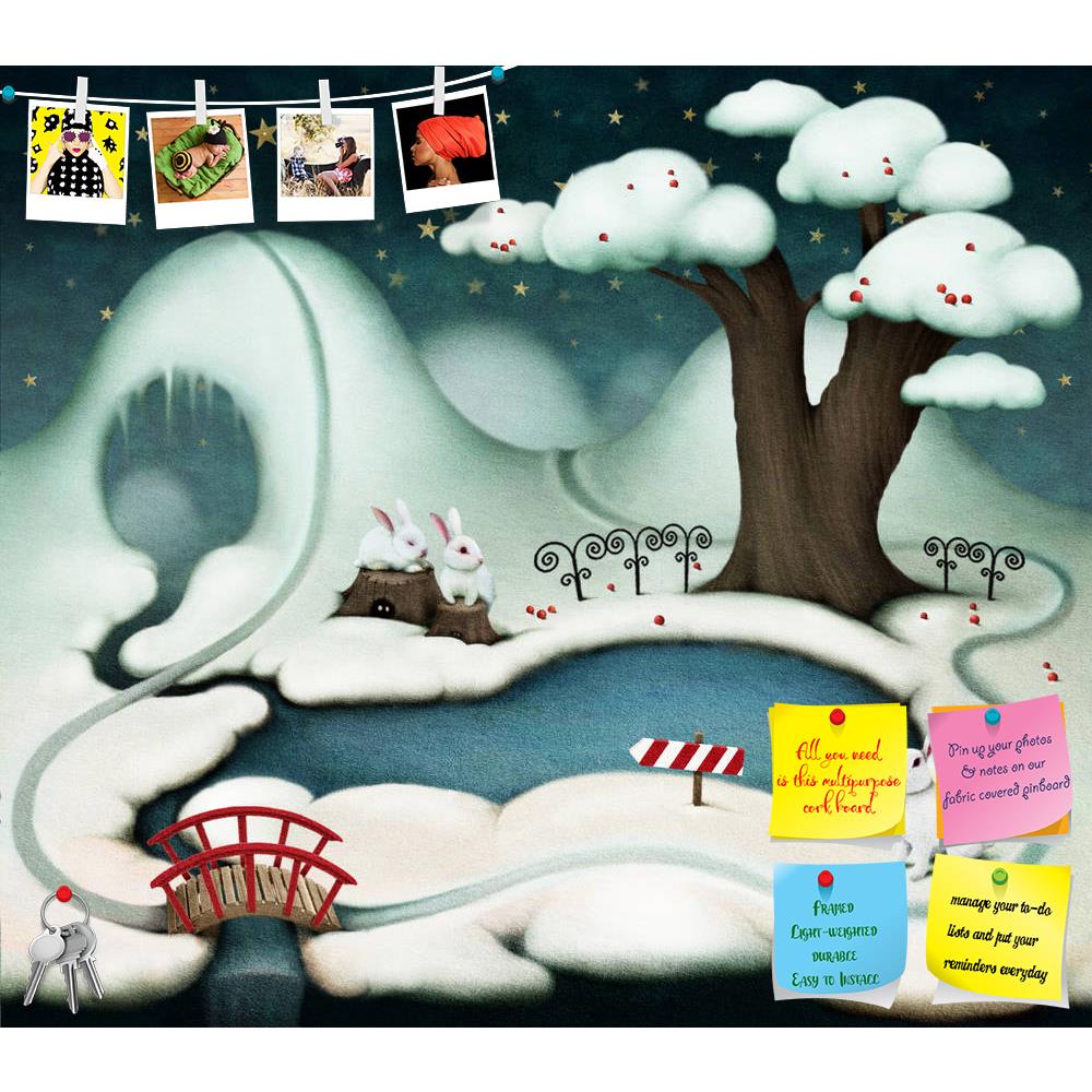 ArtzFolio Lake Tree & Rabbits Printed Bulletin Board Notice Pin Board Soft Board | Frameless-Bulletin Boards Frameless-AZSAO16723639BLB_FL_L-Image Code 5001832 Vishnu Image Folio Pvt Ltd, IC 5001832, ArtzFolio, Bulletin Boards Frameless, Conceptual, Kids, Digital Art, lake, tree, rabbits, printed, bulletin, board, notice, pin, soft, frameless, winter, illustration, postcard, pin up board, push pin board, extra large cork board, big pin board, notice board, small bulletin board, cork board, wall notice board