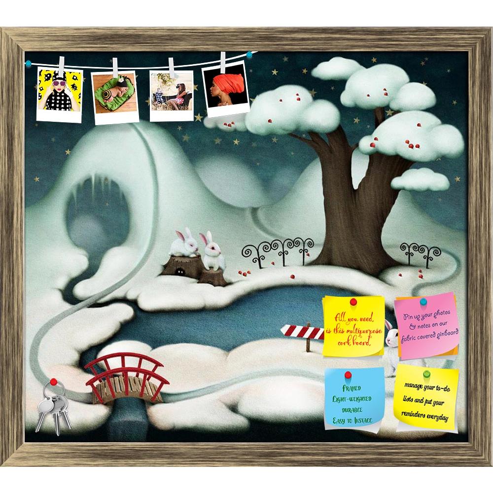 ArtzFolio Lake Tree & Rabbits Printed Bulletin Board Notice Pin Board Soft Board | Framed-Bulletin Boards Framed-AZSAO16723639BLB_FR_L-Image Code 5001832 Vishnu Image Folio Pvt Ltd, IC 5001832, ArtzFolio, Bulletin Boards Framed, Conceptual, Kids, Digital Art, lake, tree, rabbits, printed, bulletin, board, notice, pin, soft, framed, winter, illustration, postcard, pin up board, push pin board, extra large cork board, big pin board, notice board, small bulletin board, cork board, wall notice board, giant cork