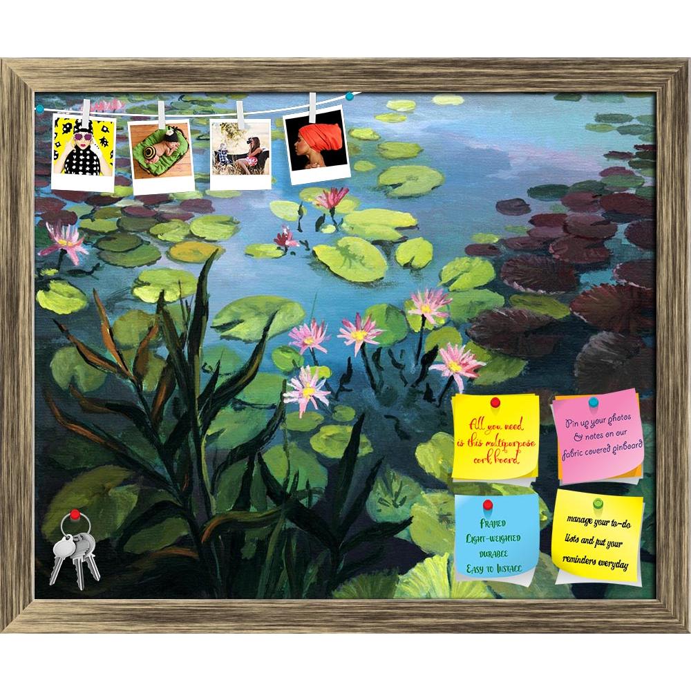 ArtzFolio Colorful Pond With Beautiful Lotus Flowers Printed Bulletin Board Notice Pin Board Soft Board | Framed-Bulletin Boards Framed-AZSAO16763227BLB_FR_L-Image Code 5001836 Vishnu Image Folio Pvt Ltd, IC 5001836, ArtzFolio, Bulletin Boards Framed, Floral, Fine Art Reprint, colorful, pond, with, beautiful, lotus, flowers, printed, bulletin, board, notice, pin, soft, framed, sky, reflection, water, surface, painted, canvas, me, kiril, stanchev, pin up board, push pin board, extra large cork board, big pin