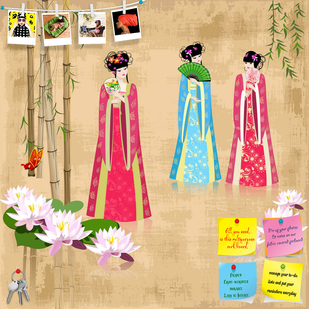 ArtzFolio Chinese Girls At The Pond D3 Printed Bulletin Board Notice Pin Board Soft Board | Frameless-Bulletin Boards Frameless-AZSAO16787692BLB_FL_L-Image Code 5001839 Vishnu Image Folio Pvt Ltd, IC 5001839, ArtzFolio, Bulletin Boards Frameless, Traditional, Digital Art, chinese, girls, at, the, pond, d3, printed, bulletin, board, notice, pin, soft, frameless, pin up board, push pin board, extra large cork board, big pin board, notice board, small bulletin board, cork board, wall notice board, giant cork b