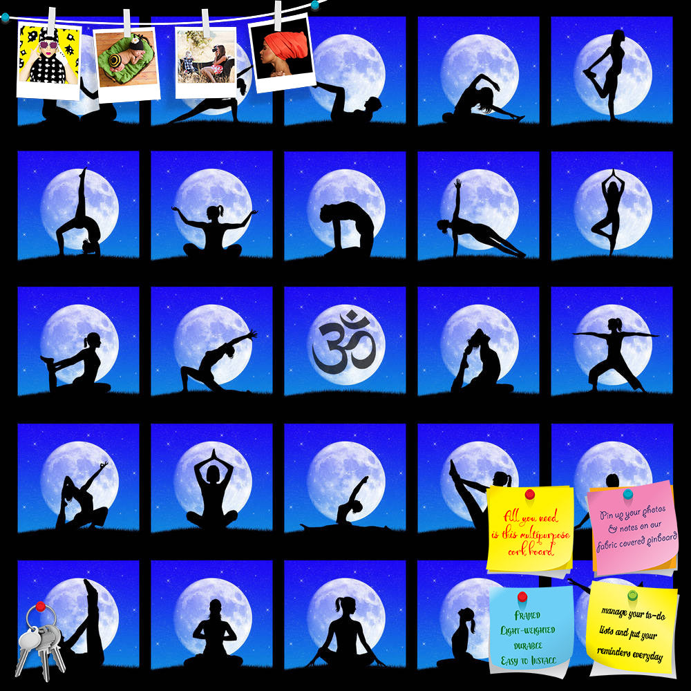 ArtzFolio Yoga Poses D2 Printed Bulletin Board Notice Pin Board Soft Board | Frameless-Bulletin Boards Frameless-AZSAO16807218BLB_FL_L-Image Code 5001843 Vishnu Image Folio Pvt Ltd, IC 5001843, ArtzFolio, Bulletin Boards Frameless, Religious, Traditional, Digital Art, yoga, poses, d2, printed, bulletin, board, notice, pin, soft, frameless, collage, pin up board, push pin board, extra large cork board, big pin board, notice board, small bulletin board, cork board, wall notice board, giant cork board, bulleti