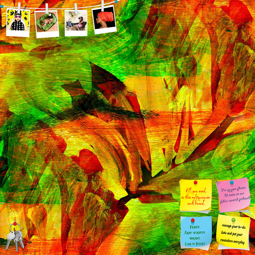 ArtzFolio Orange Green Art Watercolors Printed Bulletin Board Notice Pin Board Soft Board | Frameless-Bulletin Boards Frameless-AZSAO16867945BLB_FL_L-Image Code 5001846 Vishnu Image Folio Pvt Ltd, IC 5001846, ArtzFolio, Bulletin Boards Frameless, Abstract, Fine Art Reprint, orange, green, art, watercolors, printed, bulletin, board, notice, pin, soft, frameless, seamless, painting, watercolor, bright, brushstrokes, blotches, pin up board, push pin board, extra large cork board, big pin board, notice board, s