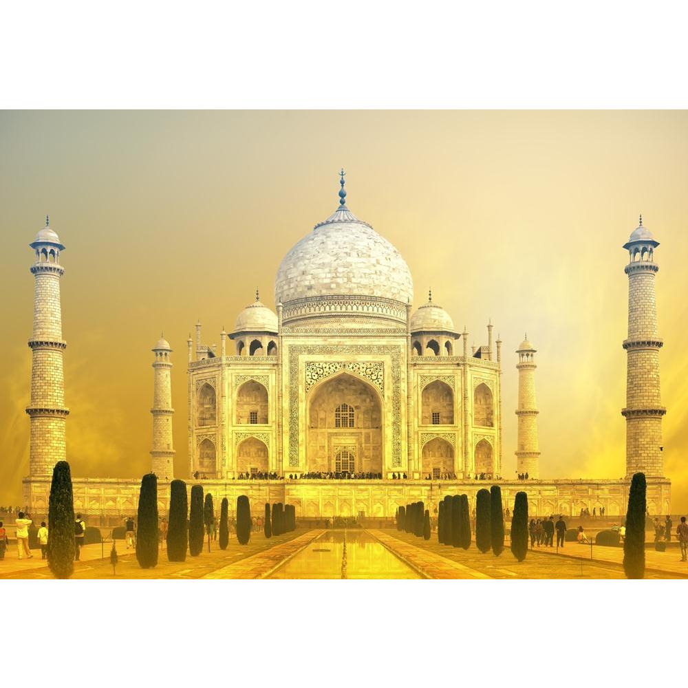 Taj Mahal Sunset India Canvas Painting Synthetic Frame-Paintings MDF Framing-AFF_FR-IC 5001847 IC 5001847, Allah, Ancient, Arabic, Architecture, Asian, Automobiles, Black and White, Culture, Ethnic, Historical, Holidays, Indian, Islam, Landmarks, Landscapes, Love, Marble, Marble and Stone, Medieval, Mughal Art, Places, Religion, Religious, Romance, Scenic, Sunrises, Sunsets, Traditional, Transportation, Travel, Tribal, Vehicles, Vintage, White, World Culture, taj, mahal, sunset, india, canvas, painting, syn