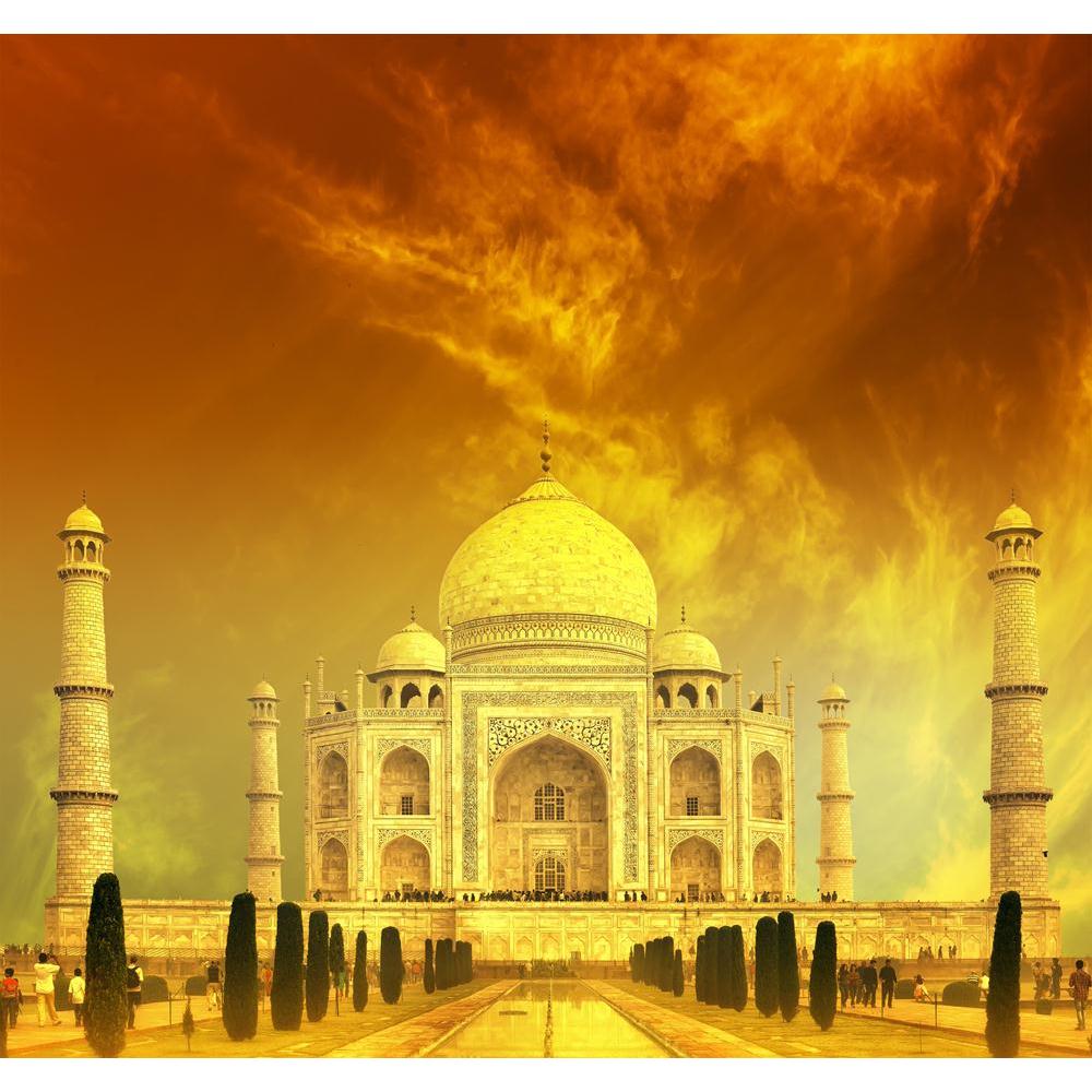 Taj Mahal Sunset India Canvas Painting Synthetic Frame-Paintings MDF Framing-AFF_FR-IC 5001848 IC 5001848, Allah, Ancient, Arabic, Architecture, Asian, Automobiles, Black and White, Culture, Ethnic, Historical, Holidays, Indian, Islam, Landmarks, Landscapes, Love, Marble, Marble and Stone, Medieval, Mughal Art, Places, Religion, Religious, Romance, Scenic, Sunrises, Sunsets, Traditional, Transportation, Travel, Tribal, Vehicles, Vintage, White, World Culture, taj, mahal, sunset, india, canvas, painting, syn