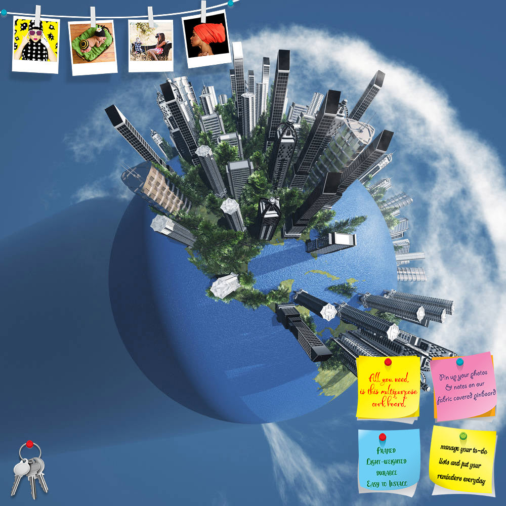 ArtzFolio City Earth With Clouds D2 Printed Bulletin Board Notice Pin Board Soft Board | Frameless-Bulletin Boards Frameless-AZSAO16906654BLB_FL_L-Image Code 5001853 Vishnu Image Folio Pvt Ltd, IC 5001853, ArtzFolio, Bulletin Boards Frameless, Conceptual, Places, Digital Art, city, earth, with, clouds, d2, printed, bulletin, board, notice, pin, soft, frameless, metropolis, metropolitan, fantasy, fiction, cloud, planet, global, globe, concept, world, science, space, technology, orb, relief, worldwide, contin