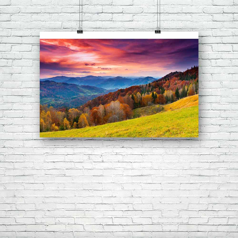 Autumn Landscape D1 Unframed Paper Poster-Paper Posters Unframed-POS_UN-IC 5001857 IC 5001857, Botanical, Floral, Flowers, God Ram, Hinduism, Landscapes, Mountains, Nature, Panorama, Rural, Scenic, Seasons, Sunrises, Sunsets, Wooden, autumn, landscape, d1, unframed, paper, poster, background, beautiful, beauty, bright, cloud, color, colorful, countryside, dawn, environment, evening, fall, flora, foliage, forest, fresh, garden, golden, idyllic, leaf, light, lush, meadow, mist, morning, motley, mountain, natu