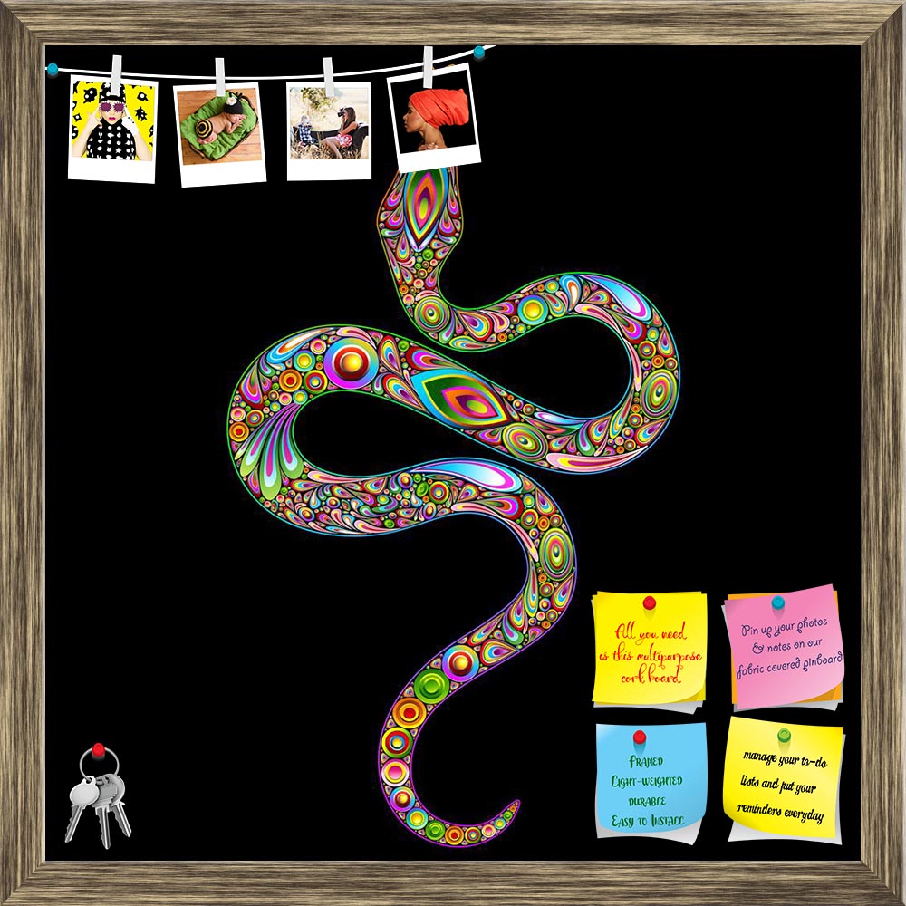 ArtzFolio Snake Psychedelic Art Design Printed Bulletin Board Notice Pin Board Soft Board | Framed-Bulletin Boards Framed-AZSAO16957601BLB_FR_L-Image Code 5001865 Vishnu Image Folio Pvt Ltd, IC 5001865, ArtzFolio, Bulletin Boards Framed, Animals, Kids, Digital Art, snake, psychedelic, art, design, printed, bulletin, board, notice, pin, soft, framed, pin up board, push pin board, extra large cork board, big pin board, notice board, small bulletin board, cork board, wall notice board, giant cork board, bullet