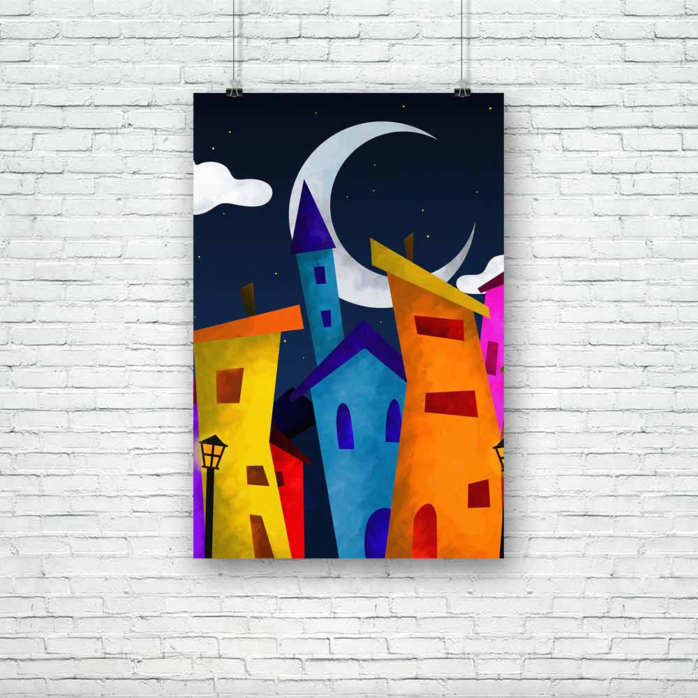 Fantasy Landscape D5 Unframed Paper Poster-Paper Posters Unframed-POS_UN-IC 5001872 IC 5001872, Fantasy, Landscapes, Scenic, landscape, d5, unframed, paper, poster, colorful, houses, night, artzfolio, posters, wall posters, posters for room, posters for room decoration, office poster, door poster, baby poster, motivational posters, posters for room boys, quotes, poster for wall decoration, friends poster, abstract paintings for living room, inspirational posters, room posters, wall posters for bedroom, funn