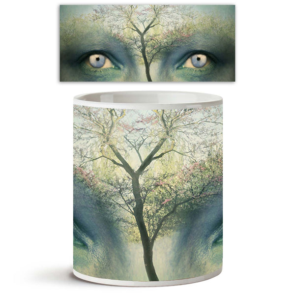 Fantasy Background Of Two Human Eyes & Tree Ceramic Coffee Tea Mug Inside White-Coffee Mugs-MUG-IC 5001878 IC 5001878, Art and Paintings, Collages, Conceptual, Decorative, Fantasy, Nature, Realism, Scenic, Surrealism, background, of, two, human, eyes, tree, ceramic, coffee, tea, mug, inside, white, psyche, art, artistic, beautiful, blue, collage, colorful, complex, complexity, concept, decoration, dreamy, eco, ecological, ecology, expression, expressive, eye, imagine, invention, inventive, magic, magical, m